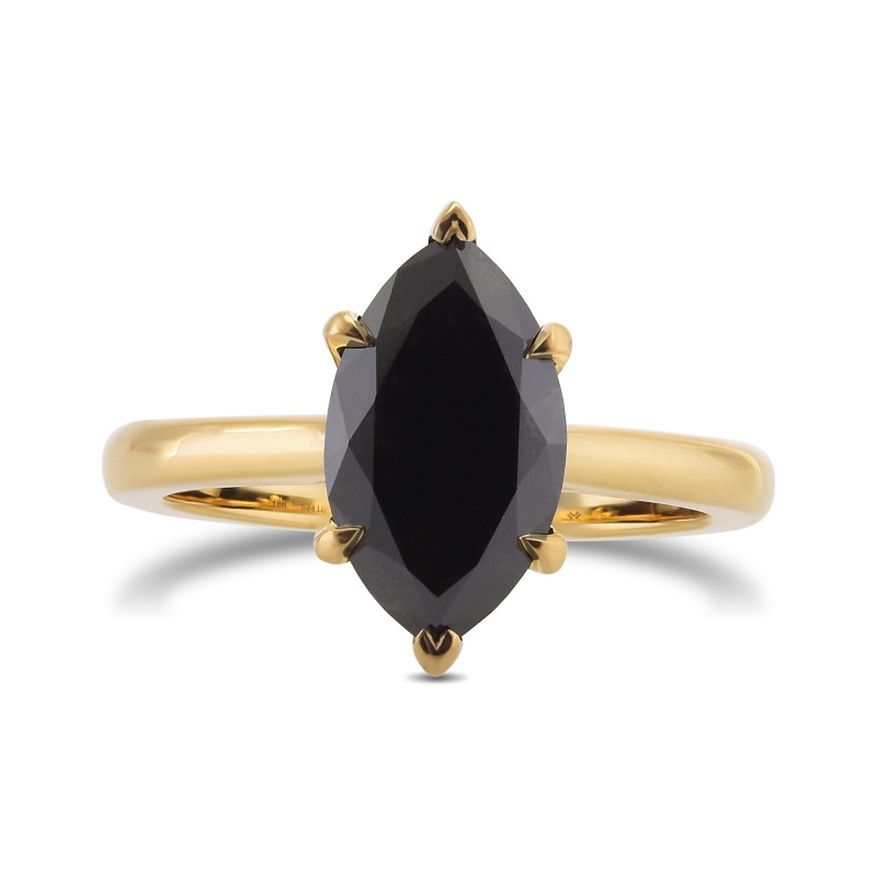 Fancy Black Marquise Solitaire Diamond Ring, ARTIKELNUMMER 524158 (2,05 Karat)