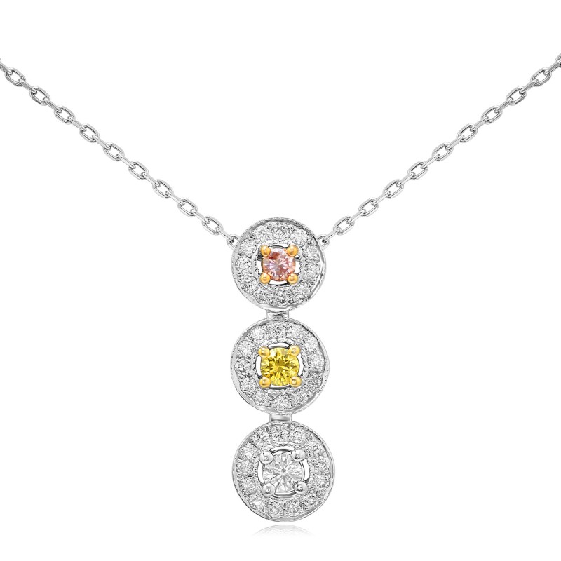 Multicolor diamond pendant, ARTIKELNUMMER 72632 (0,43 Karat TW)