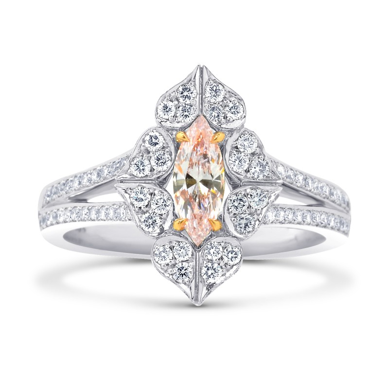 Light Pink Marquise Diamond and pave Designer ring, SKU 86353 (1.18Ct TW)