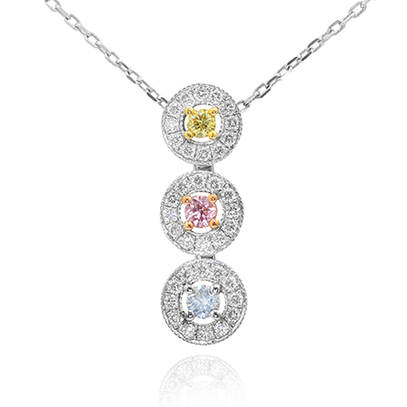 Multicolor diamond pendant, ARTIKELNUMMER 72627 (0,44 Karat TW)