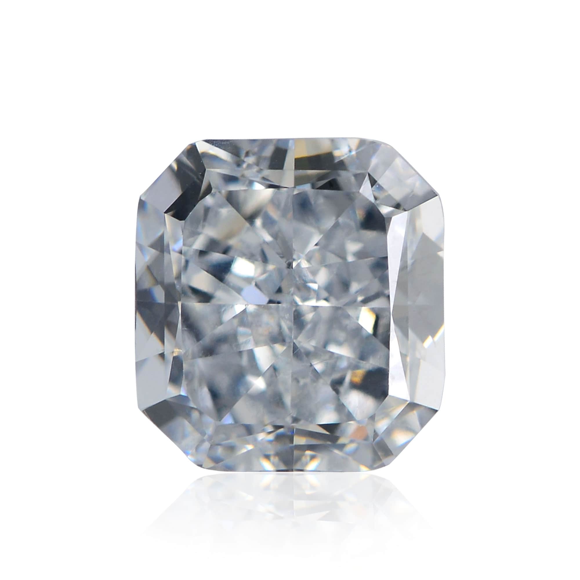 1.61 carat, Fancy Grayish Blue Diamond, Radiant Shape, VS2 Clarity, GIA, SKU 225785