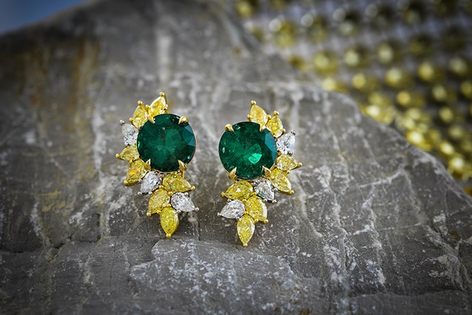 Emerald earrings