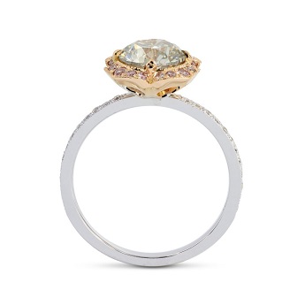 Light Gray and Fancy Pink Diamond Ring, SKU 150570 (1.82Ct TW)
