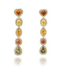 Multicolor Diamond Earrings