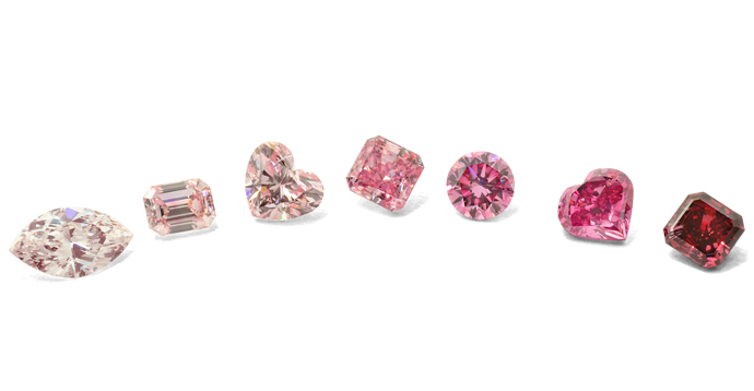 A Collection of Leibish & Co. Fancy Pink Diamonds 