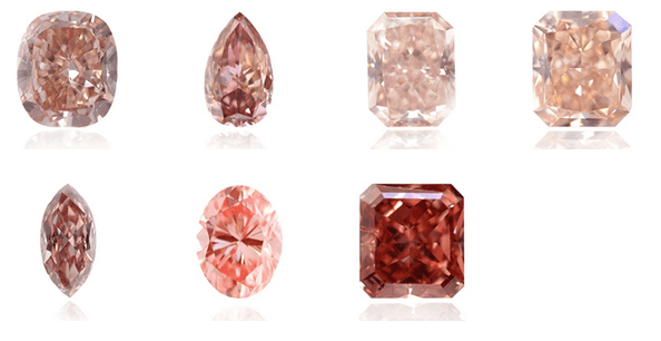 Orangy Pink Diamonds
