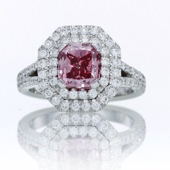 The 1.68-carat, Fancy Vivid Purplish Pink, Prosperity Pink Diamond