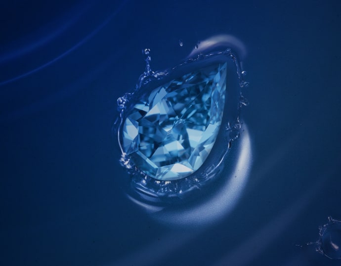 Blue Diamond in Water