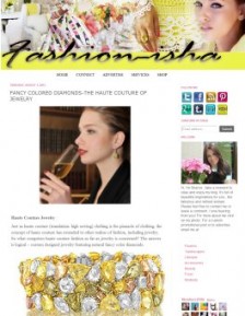 Fashion Isha - FANCY COLORED DIAMONDS-THE HAUTE COUTURE OF JEWELRY
